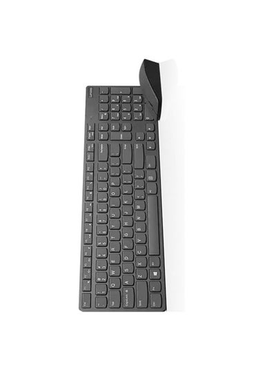 Buy Professional Ultraslim Wireless Combo Keyboard And Mouse With Arabic Grey in UAE