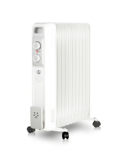 اشتري Oil Heater - 11 Fins - 2500 W E07004 White في السعودية