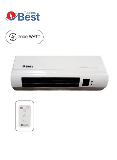 اشتري Wall Mounted Fan Heater 2000 W BFH-001 White في السعودية