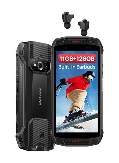 اشتري Armor 15 Dual SIM Black 6GB RAM 128GB Ruggedphone Built In TWS Earbuds  4G - KSA Version في السعودية