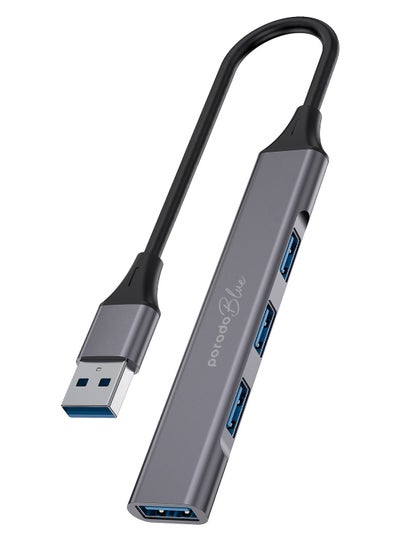 Buy Blue 4 In1 USB-A Hub To 1 x USB-A 3.0 5Gbps And 3 x USB-A 2.0 480Mbps Black in Egypt