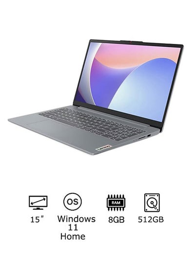 Buy Lenovo IdeaPad Slim 3 15IAH8 (2022) Laptop – 12th Gen Intel Core i5-12450H 15.6inch FHD 512GB SSD 8GB RAM Shared Intel UHD Graphics Windows 11 Home English/Arabic Arctic Grey in UAE