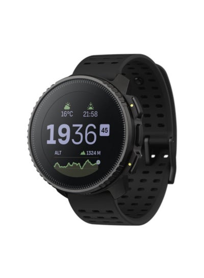 اشتري Vertical Stainless Adventure Watch Long Battery, Outdoor Offline Maps, Storm Alarm, Weather Forecast, Dual-Band GPS/GNSS, Heart Rate, 95+ Sports Mode, Planner, Made In Finland All Black في الامارات