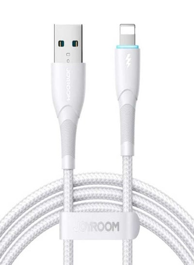 Buy JOYROOM SA32-AL3 Starry Series 3A USB to 8 Pin Fast Charging Data Cable, Length:1m White in Egypt