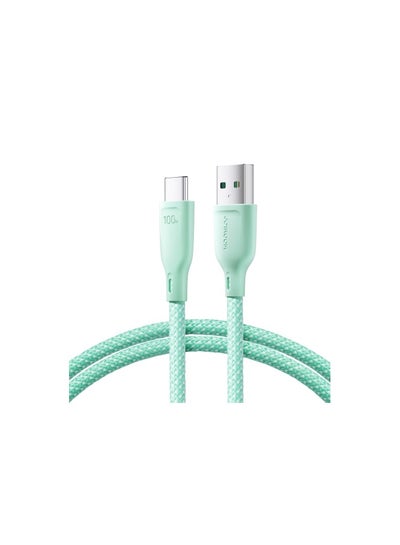 Buy JOYROOM SA34-AC6 100W USB to USB-C/Type-C Fast Charge Data Cable, Length: 1m Green in Egypt