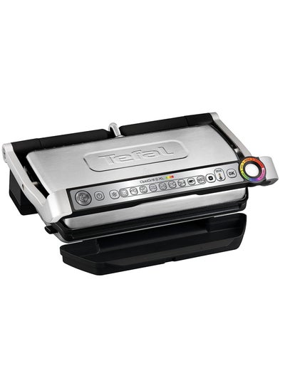 اشتري OptiGrill XL Contact Grill With XL Grill Surface Plus Model With Additional Temperature Settings Automatic Display Of The Cooking State 9 Preset Programs 2000 W GC722D Black & Silver في الامارات