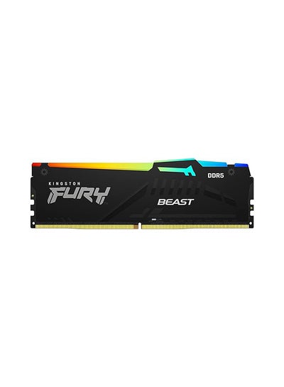 اشتري Fury Beast DDR5 RGB 16GB (2x8GB) 5600MT/s DDR5 CL40 DIMM Desktop Gaming Memory Kit of 2 - KF556C40BBAK2-16 في السعودية