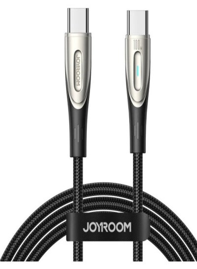Buy JOYROOM STAR-LIGHT SERIES SA27-CC5 CABLE USB-C / USB-C 100W 2M Black in Egypt