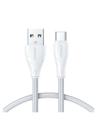 اشتري Joyroom USB cable - USB C 3A Surpass Series for fast charging and data transfer 1.2 m (S-UC027A11) White في مصر
