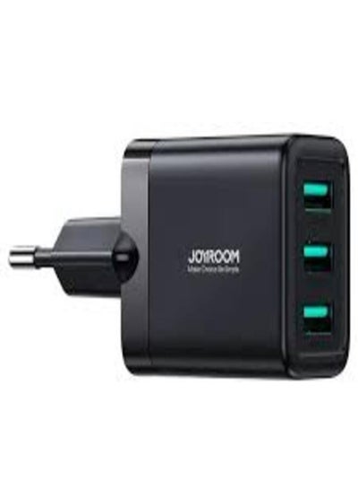 Buy Joyroom 3 USB Smart Charger 17W Black in Egypt