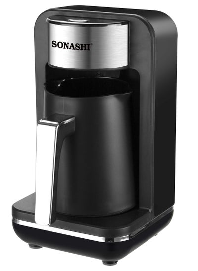 اشتري Turkish Coffee Maker 400 ml 500 W STCM-4974 Black/Silver في الامارات