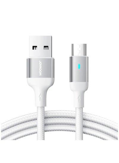 اشتري S-UM018A10 2.4A Nylon Micro cable 1.2M White في مصر