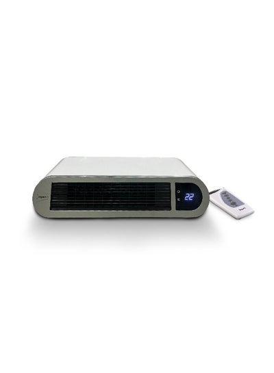 اشتري Wall Mounted Heater With Remote Control PTC Ceramic Element LED Display Overheating Protection 24 Hours Timer 2000 W HR 91 White في السعودية