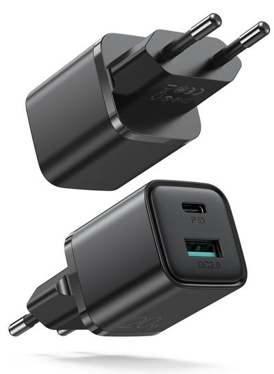 Buy L-QP207 Travel series 20W dual ports Mini fast charger Black in Egypt