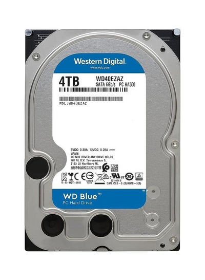 Buy Blue PC Internal Hard Drive Hdd- 5400 Rpm, SATA 6 Gb/s, 256 Mb Cache, 3.5" 4 TB in Egypt