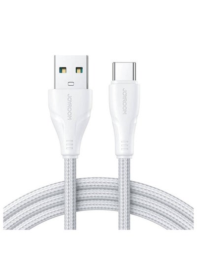 Buy Joyroom USB cable - USB C 3A Surpass Series for fast charging and data transfer 3 m white (S-UC027A11) White in Egypt