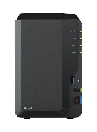 اشتري DS223 Diskstation NAS (Realtek RTD1619B Quad-Core 2GB Ram 1xRJ-45 1GbE LAN-Port) 2-Bay 8TB Bundle with 2X 4TB WD Red Plus Black في الامارات