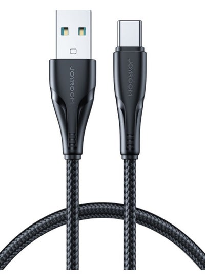 اشتري Joyroom USB cable - USB C 3A Surpass Series for fast charging and data transfer 3m  (S-UC027A11) black في مصر
