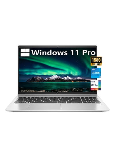 Buy ProBook 450 G9 15.6-Inch Display, Core i5-1235U Processor/16GB RAM/1TB SSD/Intel Iris Xe Graphics/Windows 11 Pro + Durlyfish English silver in UAE