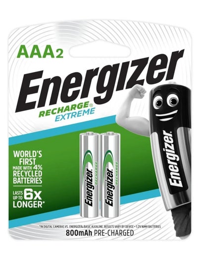 Buy Recharge Extreme Batteries AAA2 - 2 Batteries in Egypt