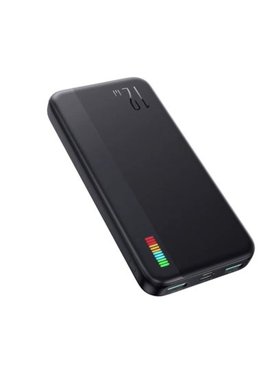 Buy 10000 mAh JR-T016/17/18 Dazzling Series 12W Power Bank 10000mAh Black in Egypt