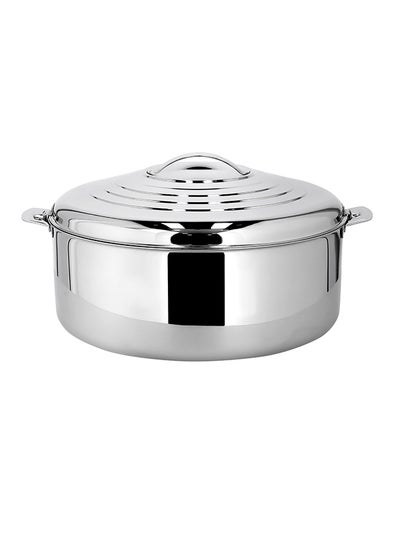 Buy Castello Stainless Steel Jumbo Hotpot With Double Wall Vacuum Insulation| Silver 41x23cm in Saudi Arabia