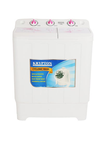 اشتري Semi-Automatic Washing Machine 7.55 L KNSWM6124 White في السعودية