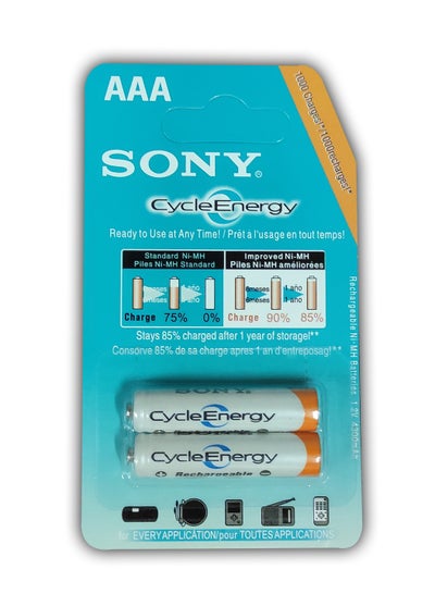 Buy Rechargable Batteries AAA Cycle Energy 4300mAh Blue in Egypt