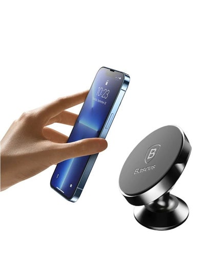 Buy Car Phone Holder Magnetic Mobile Holder For Car Dashboard Car Phone Mount Adhesive Car Mount Holder Magnetic Phone Mount Compatible With iPhone 15/14/13 Galaxy S23 S22 (Not Support Magsafe) Black in UAE