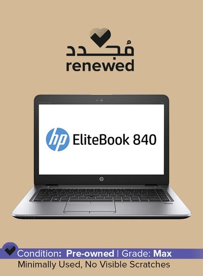 Buy Renewed - Elitebook 840 G3 Laptop With 14-Inch Display, Intel Core i7 Processor/6th Gen/8GB RAM/256GB SSD/64MB Intel HD Graphics 520 English Silver in Saudi Arabia