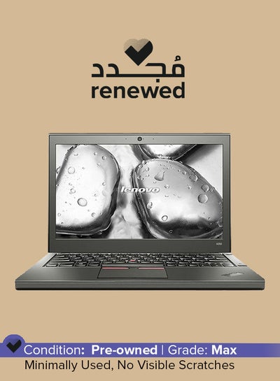 اشتري Renewed -  ThinkPad X250 Renewed Laptop With 12.5 inch Display,Intel Core i3-5th Generation CPU/8GB RAM/180GB SSD/Windows 10 English Black في السعودية