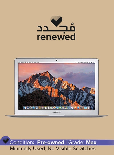 اشتري Renewed - Macbook Air A1466A (2017) With 13-Inch Display, Intel Core i5 Processor 5th Gen/8GB RAM/256GB SSD/Intel HD Graphics English Silver في السعودية