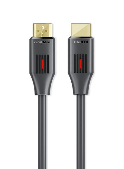 اشتري بروميت كابل HDMI 2.0، 4K@60 هرتز HDMI إلى HDMI أحادي الاتجاه، دعم فيديو ثلاثي الأبعاد، عرض النطاق الترددي 18 جيجابت في الثانية، إيثرنت، كابل ألياف بصرية 3 متر وموصلات مطلية بالذهب أسود في مصر