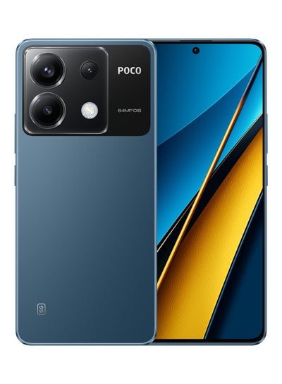 اشتري POCO X6 5G ثنائي الشريحة، أزرق، 12 جيجابايت رام، 256 جيجابايت، 5G - الإصدار العالمي في الامارات