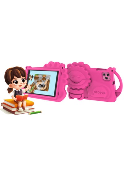 اشتري Android Kids Tablet Early Education 8Inch Toddler Tab Bluetooth WiFi Dual Sim Parental Control Mode Dual Camera EVA Case With Built-In Stand في الامارات