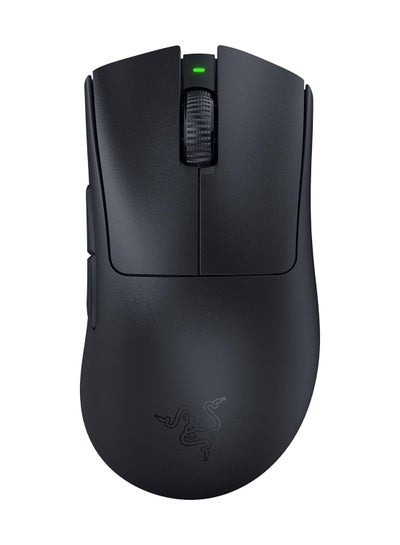 Buy DeathAdder V3 Pro, Lightweight Wireless Ergonomic Esports Mouse (63g Lightweight Design, Focus Pro 30K Optical Sensor, Mouse Switches Gen-3, HyperSpeed Wireless) (RZ01-04630100-R3G1) Black in UAE