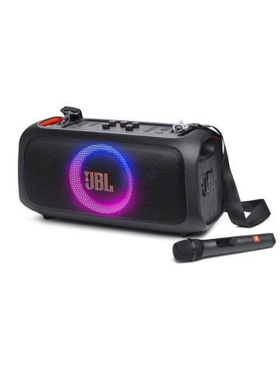 Buy Partybox On-The-Go Essential Portable Party Speaker With Built-In Lights And Wireless Mic Black in Saudi Arabia