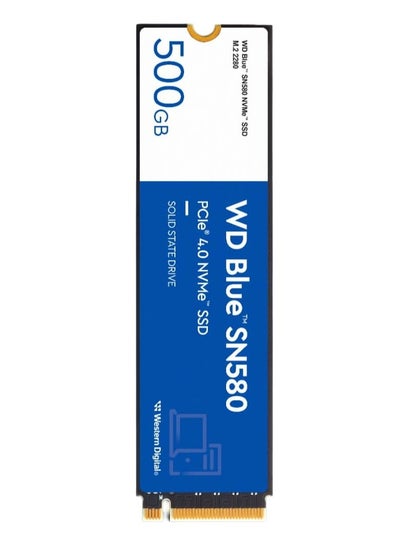 اشتري Western Digital WD Blue SN580 NVMe Internal Solid State Drive SSD - Gen4 x4 PCIe 16Gb/s, M.2 2280, Up To 4,000 MB/s 500 GB في السعودية