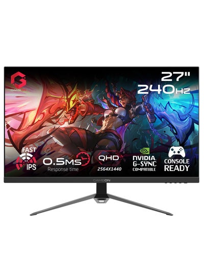 Buy 27-Inch QHD, 240Hz, MPRT 0.5ms, HDMI 2.1, Fast IPS Gaming Monitor (Support PS5) GOES27QHD240IPS Black in UAE