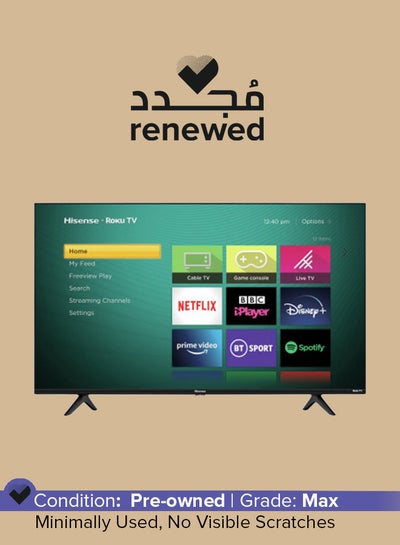 Buy Renewed - Roku 43 Inch Smart 4K LED Freeview TV R43A7200GTUK Black in UAE