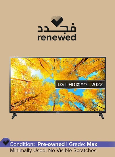Buy Renewed - LED UQ75 43-Inch 4K Smart TV 2022 43UQ75006LF Black in UAE