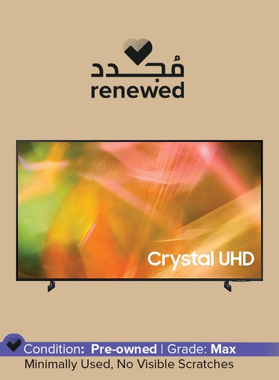 Buy Renewed - 55-Inch Crystal UHD 4K Smart TV UA55AU8000UXZN Black in UAE