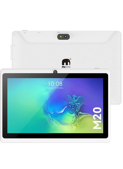 Buy M20 WiFi Tablet, 7 Inch Display, 3Gb 16Gb Rom 3000mAh Android 12 (White) With Green Protection Cover in Saudi Arabia