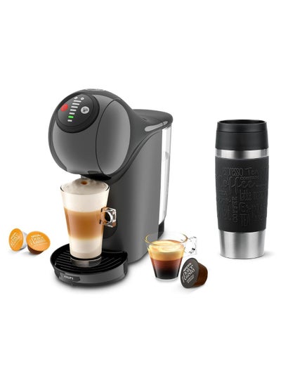 اشتري Dolce Gusto Genio S Coffee Capsule Machine By Krups With Emsa 0.36L 15 Bar Ultra-Compact High Pressure Over 30 Coffee Creations Selectable Drink Size Auto Shut-Off 0.8 L 1500 W KP240B+N2020200 Black في الامارات