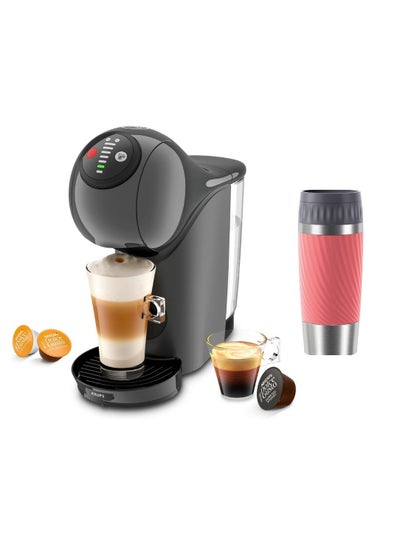 Buy Dolce Gusto Genio S Coffee Capsule Machine By Krups With Emsa Easy Twist Travel Mug 0.36L 15 Bar Ultra-Compact High Pressure Over 30 Coffee Creations Selectable Drink Size 0.8 L 1500 W KP240B+N20116 Black & Red in UAE