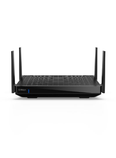 Buy Hydra Pro 6E Tri‑Band WiFi 6E Mesh Router - Wireless Gaming 8-Stream Router, 6 GHz Band for 8K Streaming, Up to 6.6 Gbps Speed, 2700 sq. ft Coverage, 55+ Devices, Works with Velop Mesh System Black in Saudi Arabia