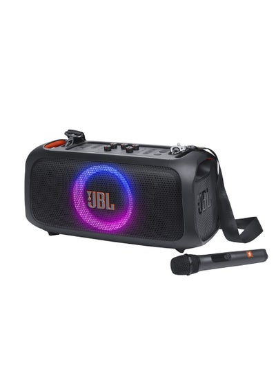 Buy Partybox On-The-Go Essential Speaker With Wireless Mic Black in UAE