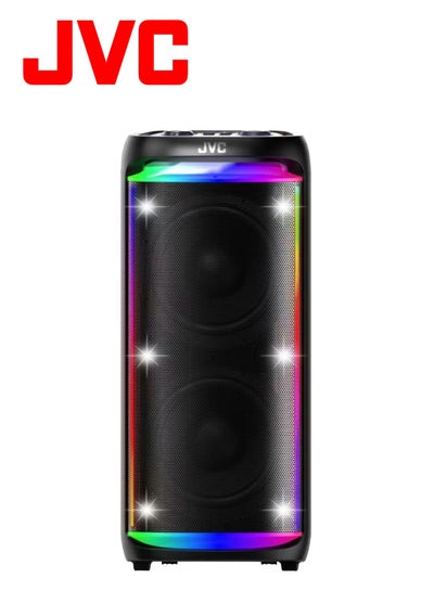 Buy Portable Bluetooth Party Speaker 80W Powerful Output 4 Hours Battery Backup Builds In Sound Sensitive LED Lights With Portable Microphone XS-N5233PB Black in UAE