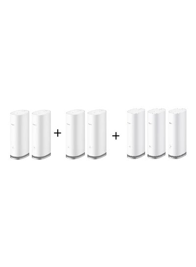 Buy WiFi Mesh3 WiFi6 AX3000 WS8100 (3 packs + 2 packs + 2 packs)= total 7 packs, HUAWEI Whole-Home Mesh System, HarmonyOS Mesh+, One-Touch Connect, Visualized Wi-Fi Diagnosis, Seamless & Speedy White in UAE