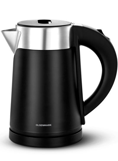 اشتري 1.0 L Double Layer Electric Kettle OMK7028, 800 W, 360 Degree Rotation Base with Auto Safety Off Perfect for Boiling Water, Overheat Protection, Dry Boil Protection 1 L 800 W OMK7028 BLACK في السعودية